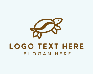 Coffee Bean Turtle  Logo