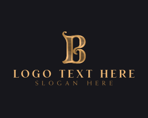 Concierge - Boutique Antique Artisan Letter B logo design