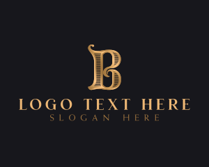 Boutique Antique Artisan Letter B Logo
