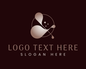 Expensive - Modern Droplet Ampersand logo design