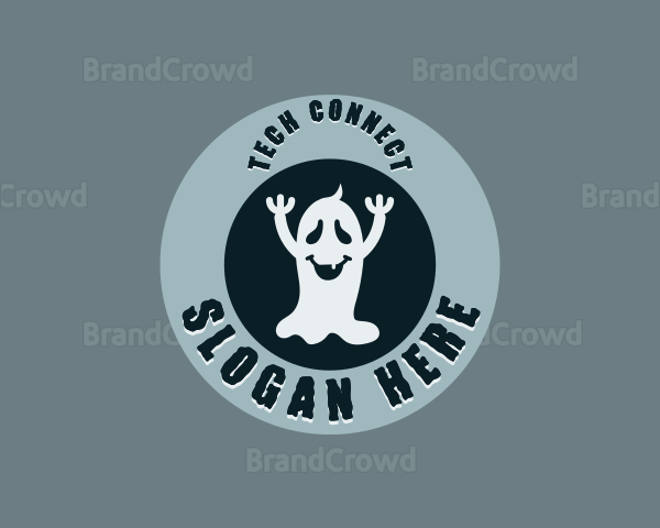 Creepy Haunted Ghost Logo