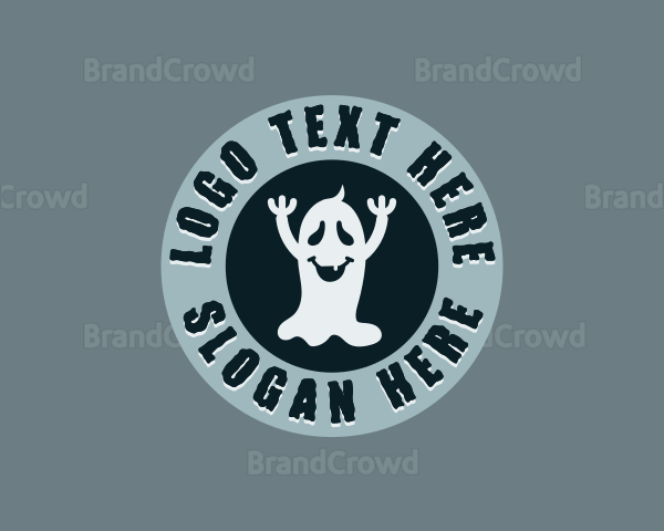 Creepy Haunted Ghost Logo