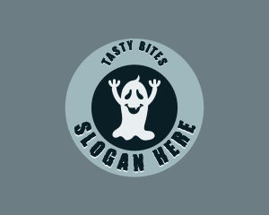 Spooky - Creepy Haunted Ghost logo design