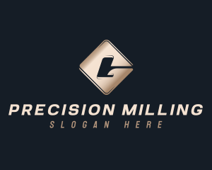 Milling - Industrial Iron Steel logo design