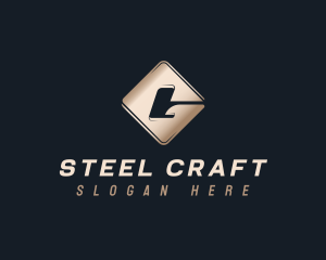 Steel - Industrial Iron Steel logo design