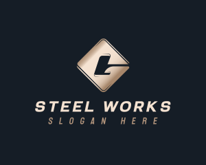 Steel - Industrial Iron Steel logo design