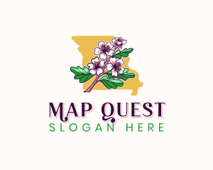 Missouri Blossom Flower logo design