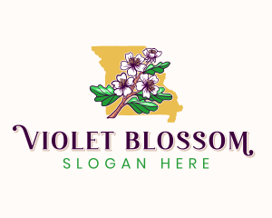 Missouri Blossom Flower logo design