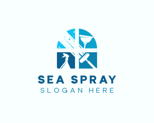 Housekeeping Sanitation Maintenance logo design