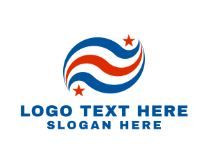 United State - Patriotic USA Flag logo design