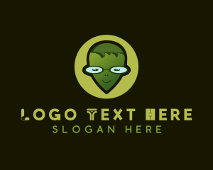 Nerd - Geek Alien Gamer logo design