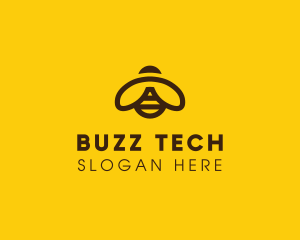 Bug - Brown Minimalist Bumblebee logo design