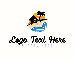 Seashore Camp Resort logo design