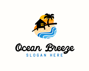 Seashore Camp Resort logo design