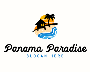 Seashore Camp Resort logo design