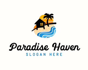 Seashore Camp Resort logo design