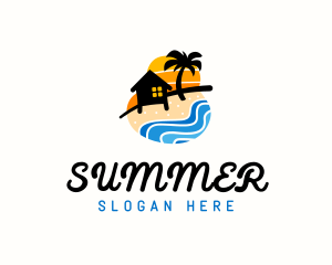 Seashore Camp Resort logo design