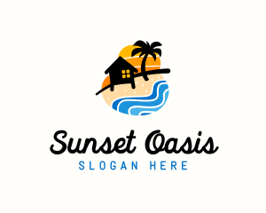 Seashore Camp Resort logo design