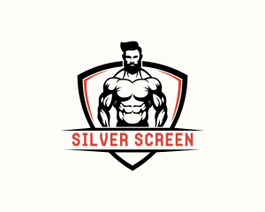 Weightlifting - Fitness Muscle Man logo design