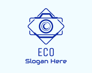 Camera Outline Badge Logo