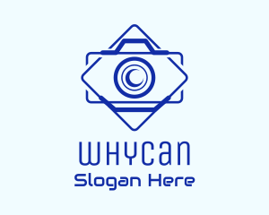 Digicam - Camera Outline Badge logo design