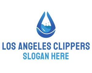 Water Splash Droplet Logo