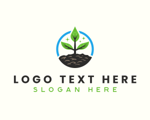 Agriculturist - Tree Planting Agricultural Farm logo design