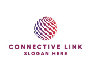 Network - Globe Network Link logo design