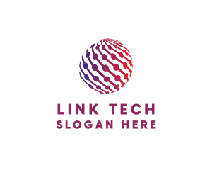 Globe Network Link logo design