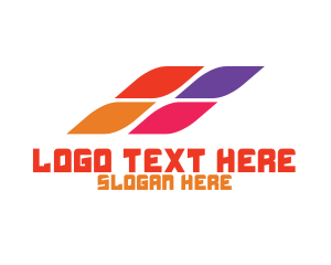 Printing Company - Colorful Abstract Pixel logo design