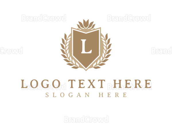 Regal Wreath Crest Logo