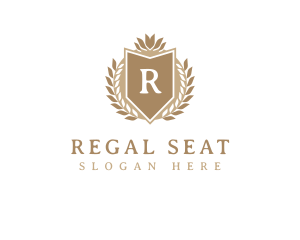 Regal Wreath Crest logo design