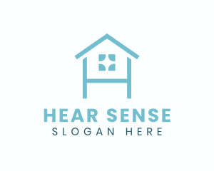 Minimalist House Letter H logo design