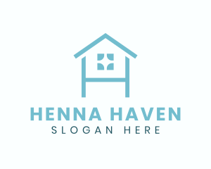 Minimalist House Letter H logo design