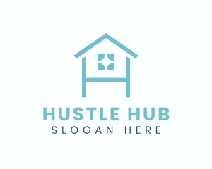 Minimalist House Letter H logo design