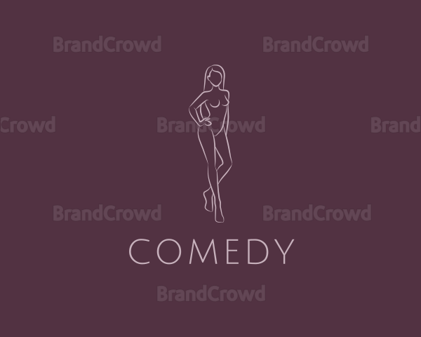 Naked Woman Beauty Logo