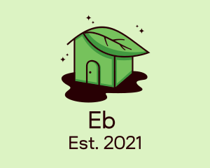 Natural - Eco Leaf House logo design
