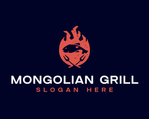 Seafood Fish Grill logo design