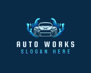 Auto Car Cleaning logo design