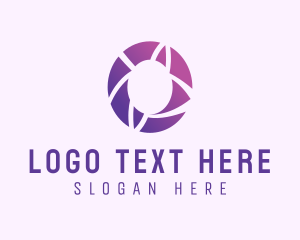 Purple - Modern Purple Letter O logo design