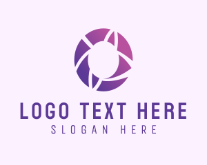 Telecom - Modern Purple Letter O logo design