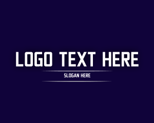 Database - White Technology Text logo design