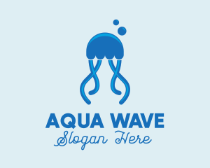Ocean - Ocean Blue Jellyfish logo design