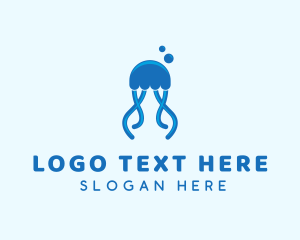 Ocean - Ocean Blue Jellyfish logo design