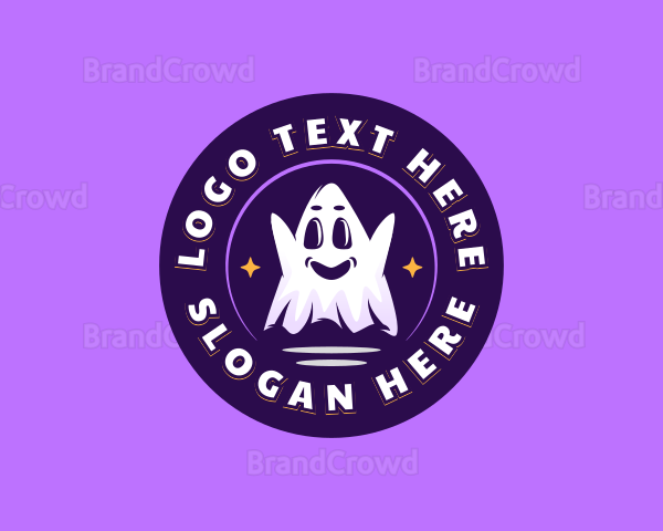 Haunted Scary Ghost Logo