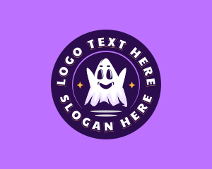 Character - Haunted Scary Ghost logo design