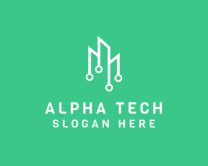 Data Tech Building logo design