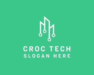 Data Tech Building logo design