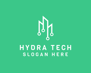 Data Tech Building logo design