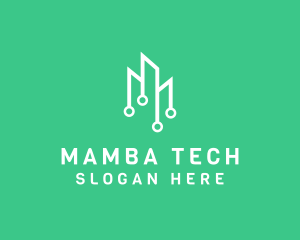 Data Tech Building logo design